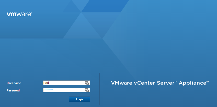 بازیابی پسورد vmware
