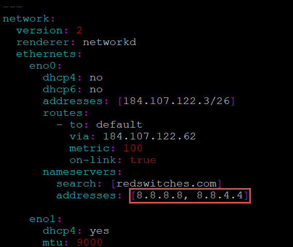 نهوه تغییر dns ها در ابونتو