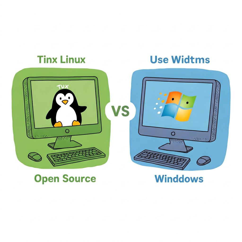تفاوت لینوکس و ویندوز