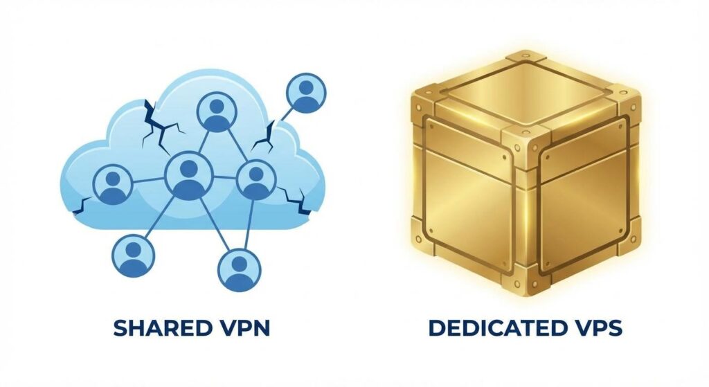 مزایای فنی خرید VPS برای ترید نسبت به VPN
