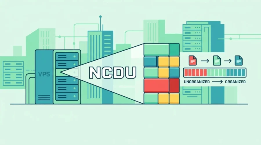 بررسی فضای دیسک VPS